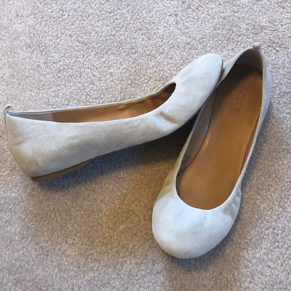 J. Crew Suede Ballet Flats